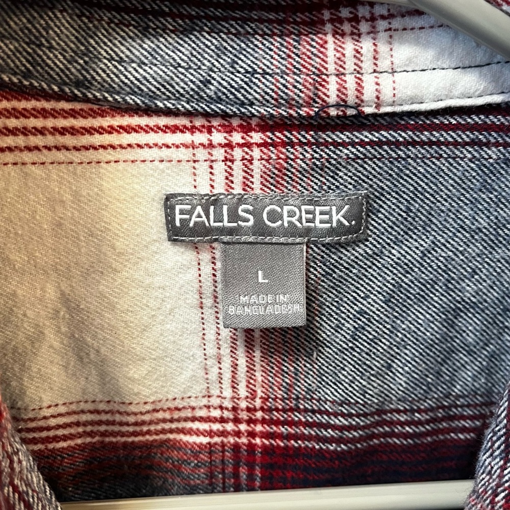 Women’s Falls Creek Button Down Flannel Large - Picture 2 of 5